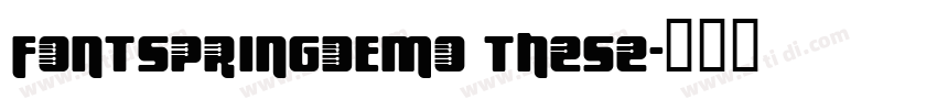 FONTSPRINGDEMO TheSe字体转换